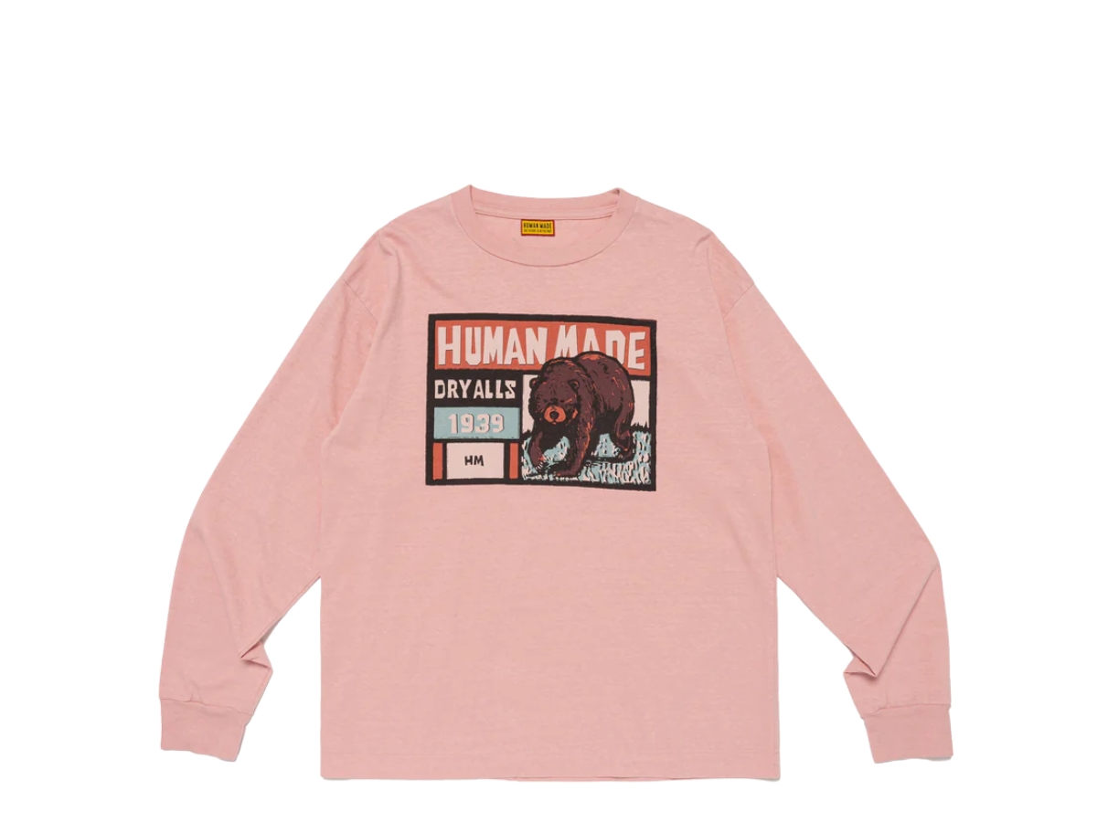 HUMAN MADE Graphic L/S T-Shirt ピンク Human Made Graphic L/S T-Shirt Pink Shop Authentic at SASOM