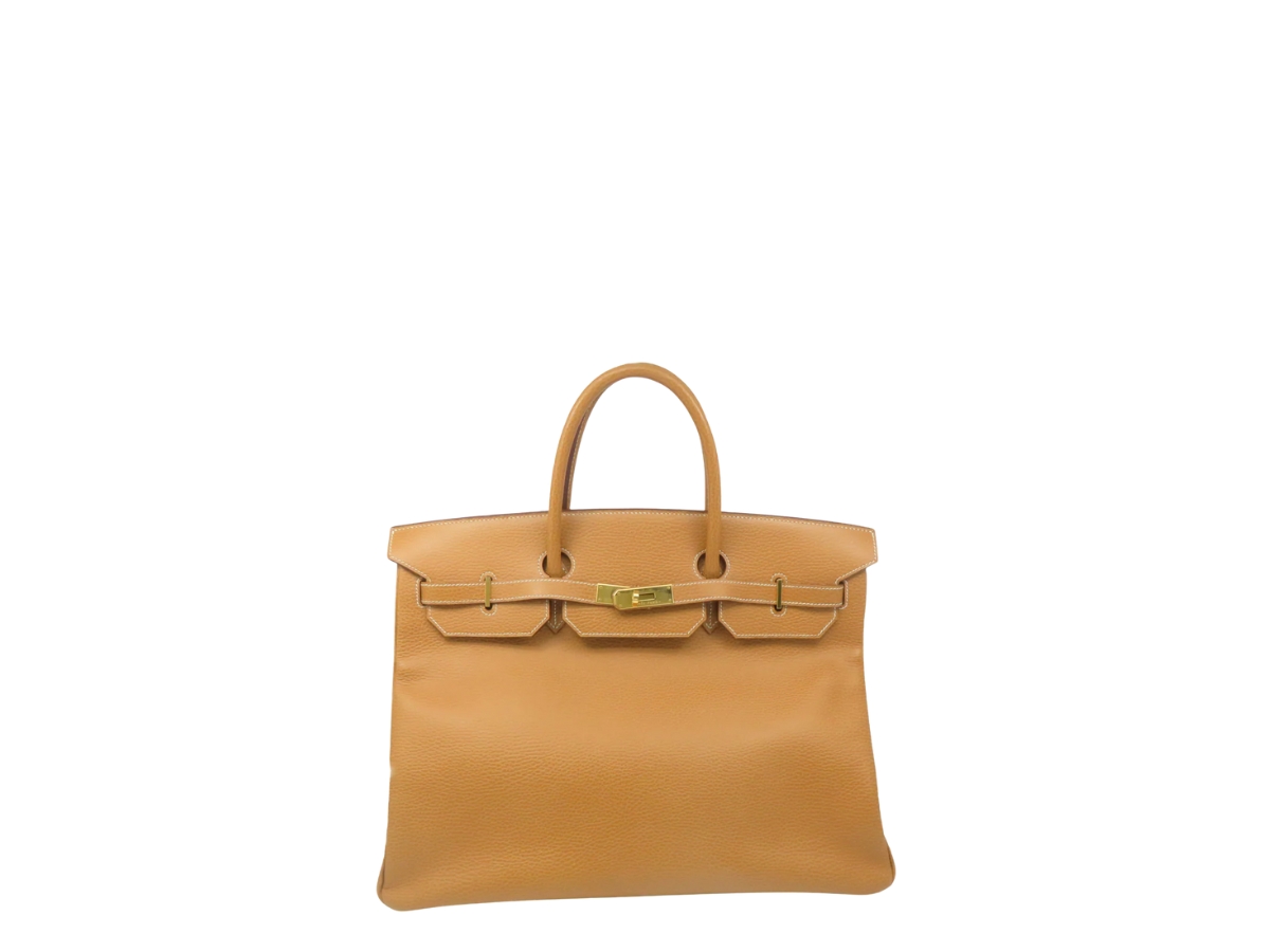 Hermes Birkin 40 In Ardennes Leather With Gold Hardware