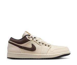 Buy Jordan 1 Low Premium Pale Ivory Off Noir Baroque Brown at Sasom – Authentic and Ready to Ship