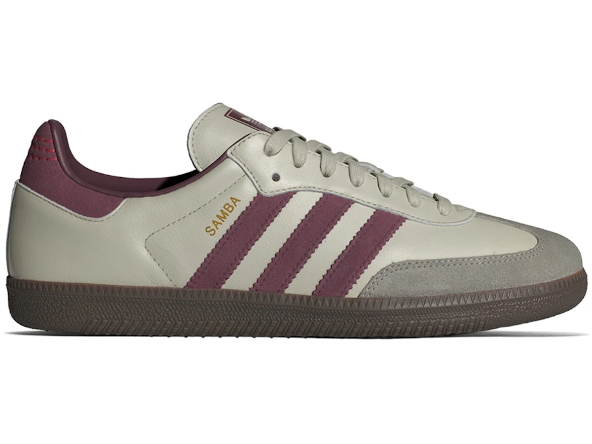 adidas Samba OG Putty Grey Maroon