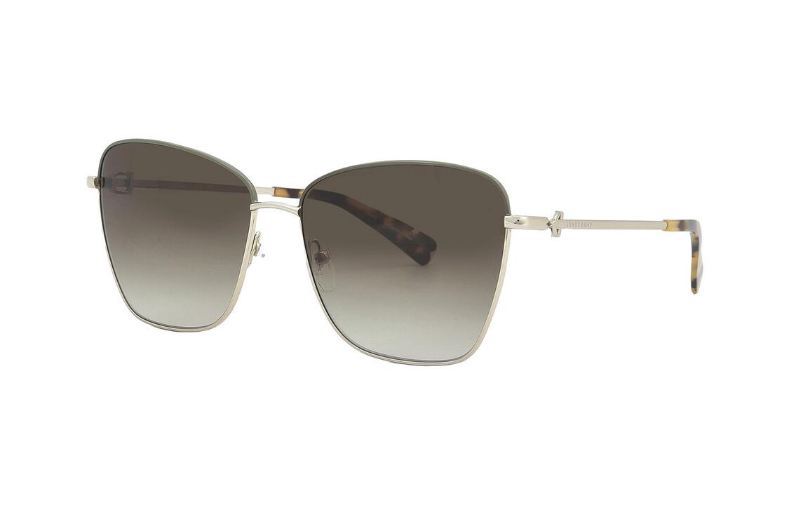 Longchamp Gold Metal Butterfly Sunglasses Longchamp LO164S Sunglasses Women Gold/Black Butterfly 56-16  main image 3