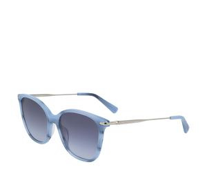 Buy Longchamp - Irregular Shape Sunglasses Women's Blue at Sasom – Authentic and Ready to Ship