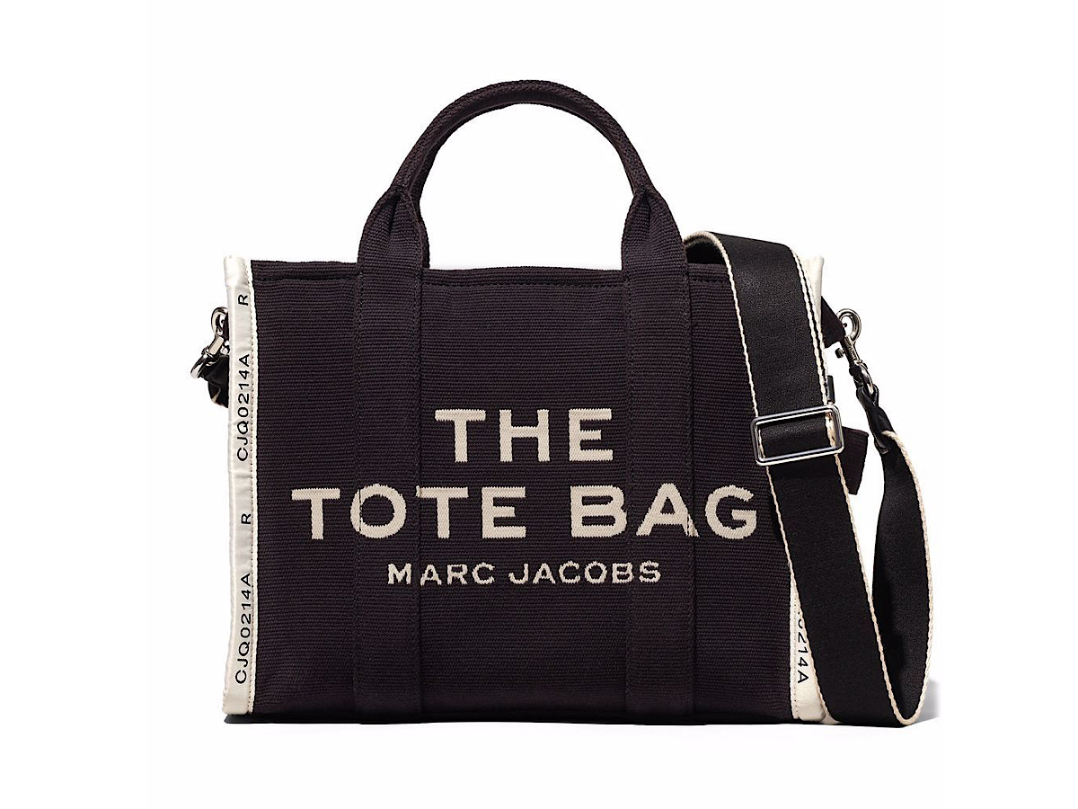 SASOM | กระเป๋า Marc Jacobs Tote The Medum Black Logo Blancos Logoblack