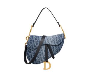 Buy Dior Saddle Jacquard Denim Saddle Bag Shoulder Bag Crossbody Bag Handbag Women's Blue at Sasom – Authentic and Ready to Ship