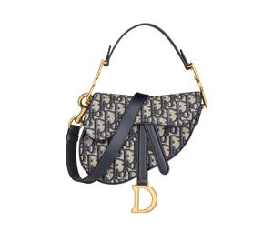Buy Dior Saddle Fabric Saddle Bag, Shoulder Bag, Crossbody Bag, Handbag Mini Women's Blue at Sasom – Authentic and Ready to Ship