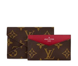 Buy Louis Vuitton Kirigami Coated Canvas Coated Canvas Card Holder Women's Deep Red & Brown at Sasom – Authentic and Ready to Ship