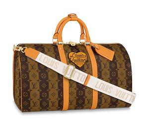 Buy Louis Vuitton Keepall Bandouliere X Nigo 50 Monogram Stripes Brown at Sasom – Authentic and Ready to Ship