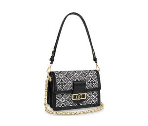 Buy Louis Vuitton Dauphine Jacquard Textile Fabric With Cow Leather Trim Dafne Crossbody Bag, Shoulder Bag Women's Gray at Sasom – Authentic and Ready to Ship