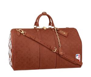 Buy Louis Vuitton X Nba Keepall 55 Monogram Ball Grain Leather Brown at Sasom – Authentic and Ready to Ship