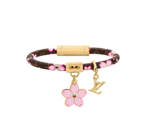 Buy Louis Vuitton X Takashi Murakami Cherry Blossom Bracelet In Canvas Fabric With Gold Hardware Sakura Brown at Sasom – Authentic and Ready to Ship