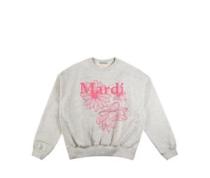 Buy Mardi Mercredi Sweatshirt Triple Flower Oatmeal Peony at Sasom – Authentic and Ready to Ship
