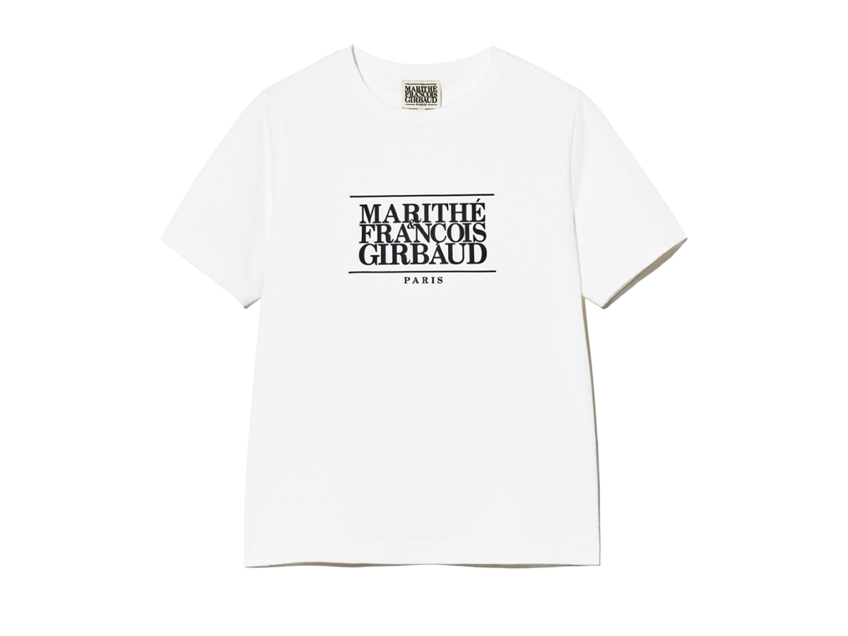 Marithe Francois Girbaud W Classic Logo Tee White | ของแท้