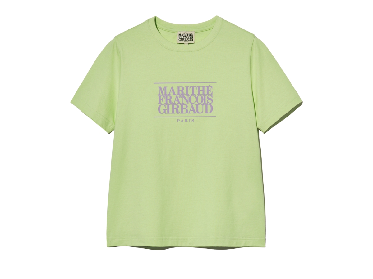 Marithe Francois Girbaud W Classic Logo Tee Light Green