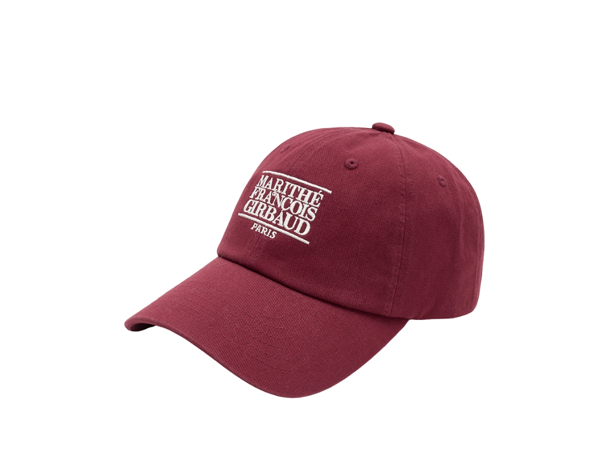 [Marithe Francois Girbaud]チャウヌ着用SMALL CLASSIC LOGO CAP Marithe Francois Girbaud Small Classic Logo Cap Burgundy