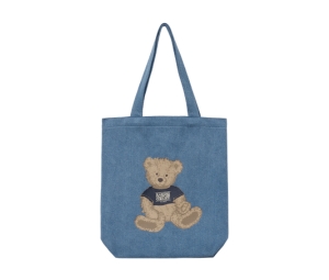 Marithe Francois Girbaud Doodle Bear Eco Bag Black | ของแท้