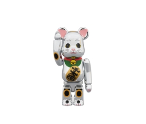 Buy Be@rbrick Lucky Cat Neko Silver Luck Gold Plating 3 Japan 100% at Sasom – Authentic and Ready to Ship