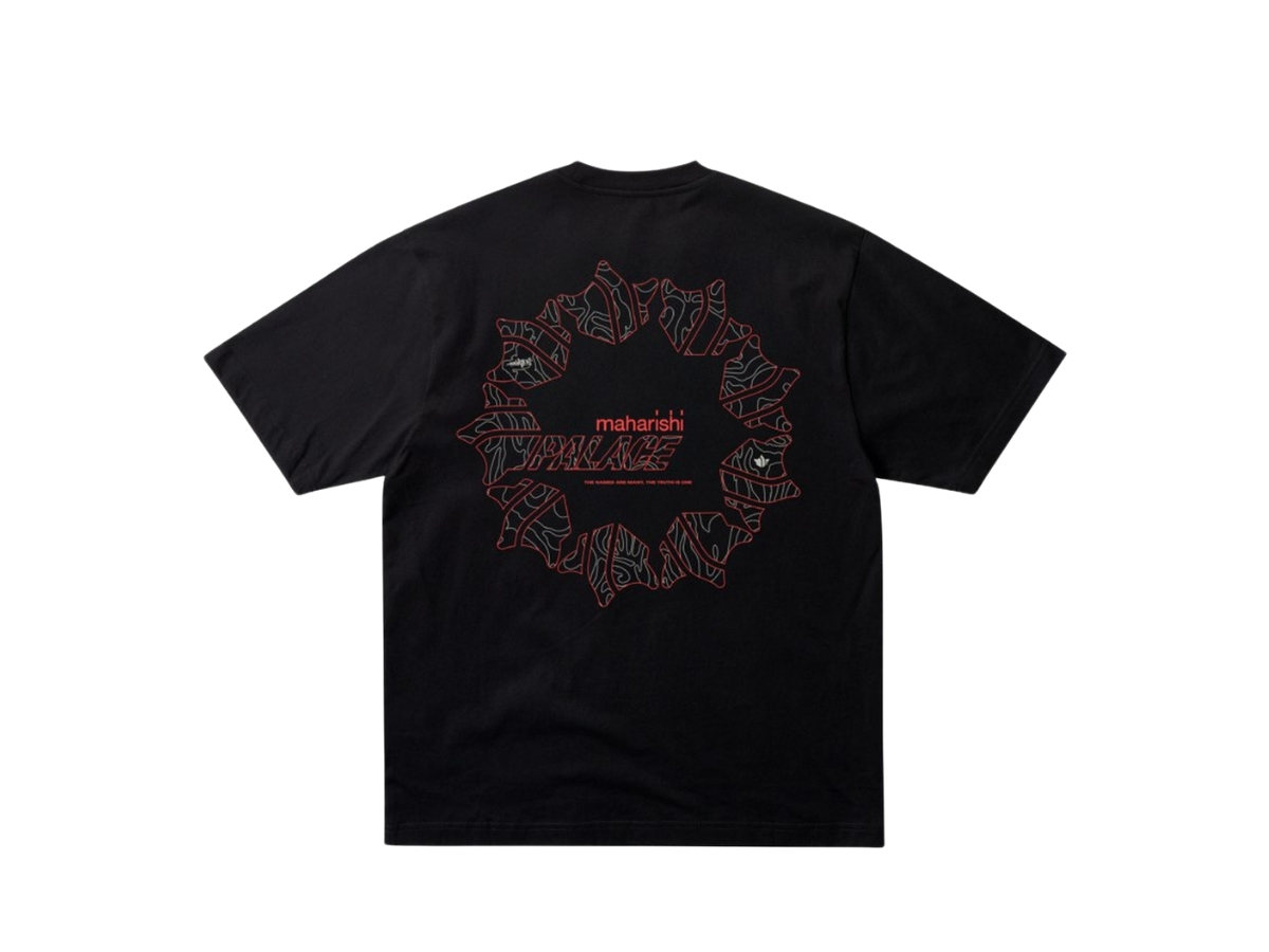 Palace × Maharishi ロンT 黒 M 武道グラ/限定モデル Palace Maharishi Temple Star T-Shirt Black | ของแท้