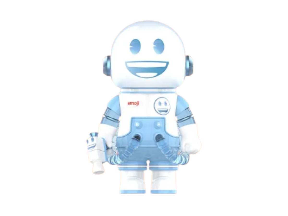 (เช็คการ์ด) Pop Mart Frozen Smile Mega Space Molly 100% × Emoji?  Series