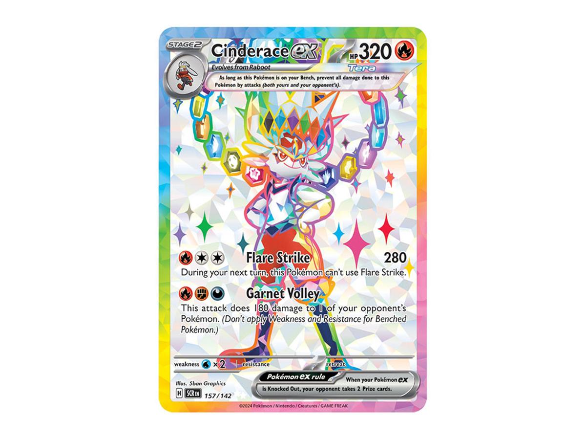 157 142 pokemon card PSA 10 - Cinderace ex #157/142 SV Stellar Crown Description coming soon... Cinderace ex 157/142 Ultra Rare