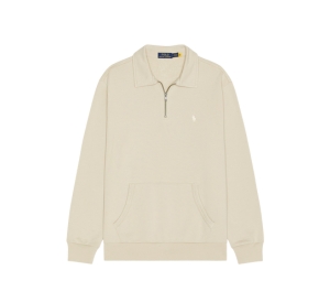 Buy Polo Ralph Lauren Loopback Terry 1/2 Zip Sweatshirt Stonewear Grey at Sasom – Authentic and Ready to Ship