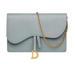 Buy Dior Saddle Grained Calfskin Saddle Bags One Shoulder Crossbody Clutches Women's Cloud Blue at Sasom – Authentic and Ready to Ship
