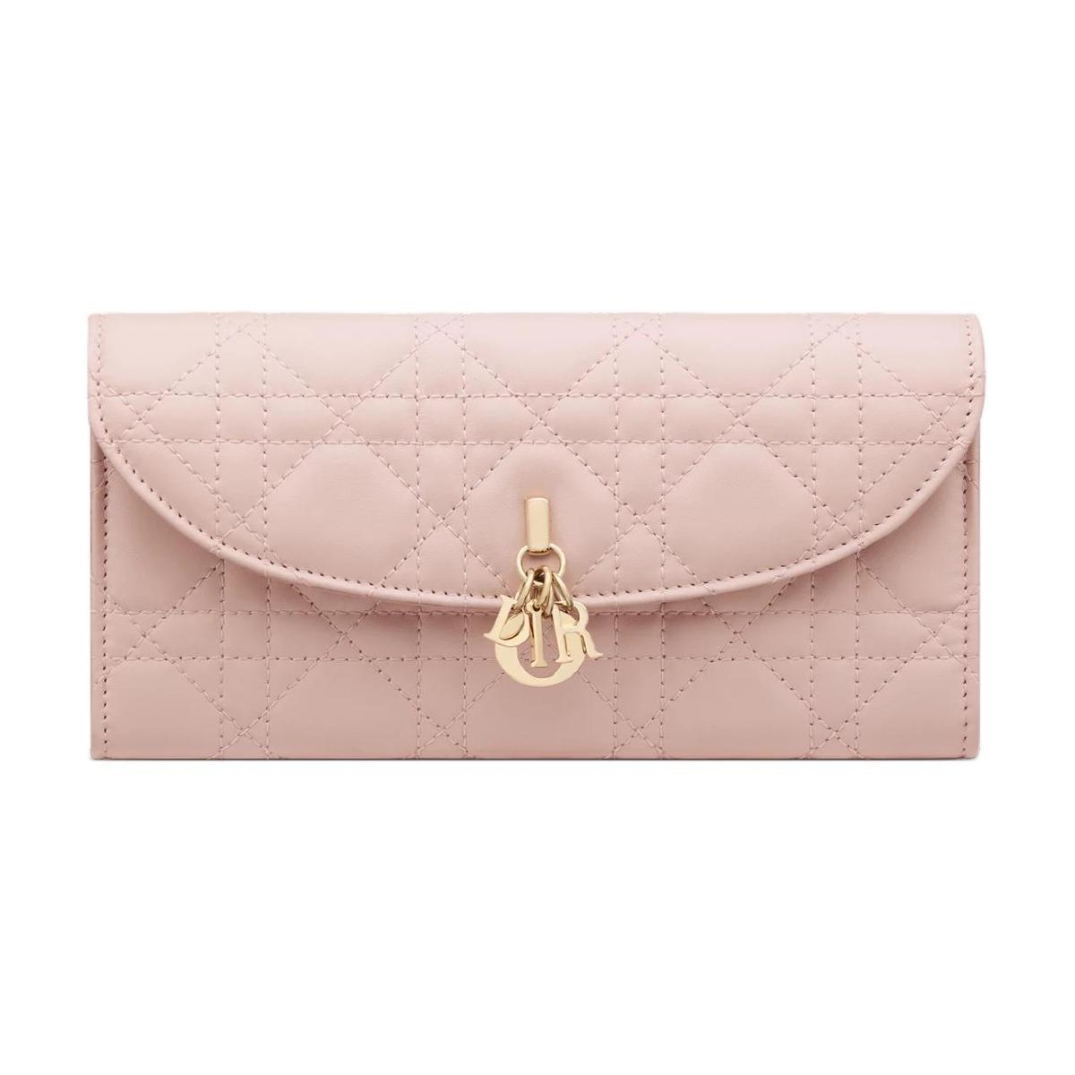 Dior Lady Dior Medium Wallet ピンク DIOR | 【日本限定】Lady Dior Lotus ウォレット カナージュ
