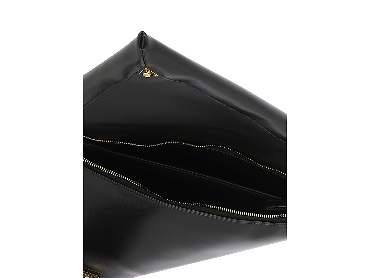 Marni Prisma Triangle Shoulder Bagblack Pelle Di Vitello