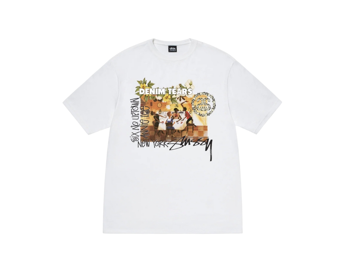 Buy Stussy & Denim Tears Annie Lee Tee White | SASOM