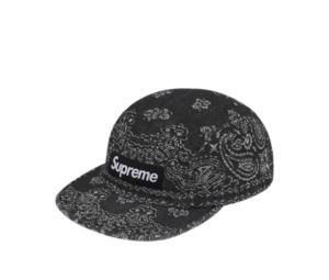 Supreme Bandana Jacquard Denim Camp Cap Blue | ของแท้