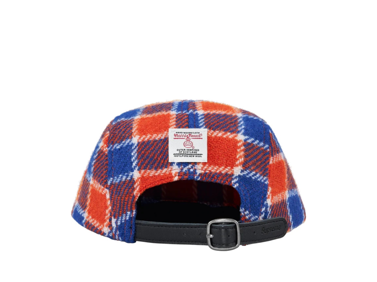 帽子 Supreme Harris Tweed Camp Cap\"Red Plaid\" Harris Tweed Camp Cap Red Plaid - Kup w Hypenedz
