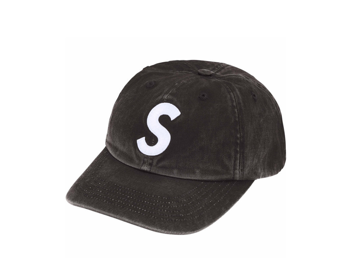 Buy Supreme Pigment Coated S Logo 6-Panel Black | SASOM