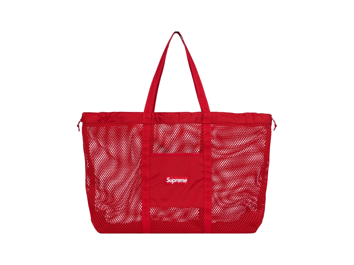 Supreme Mesh Tote Bag〝Kanati Camo〟 Supreme Mesh Tote Bag Red Shop Authentic at SASOM