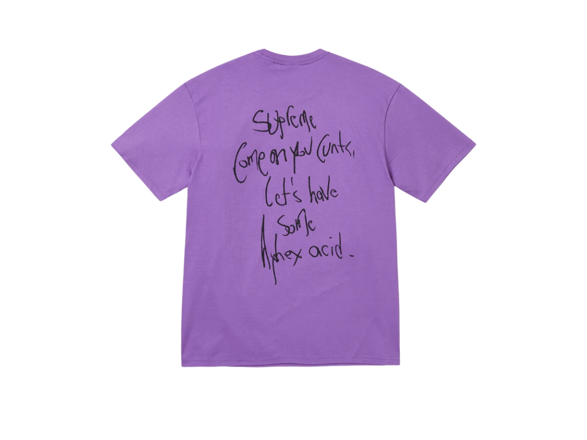 Supreme Aphex Twin Windowlicker Tee Purple | ของแท้