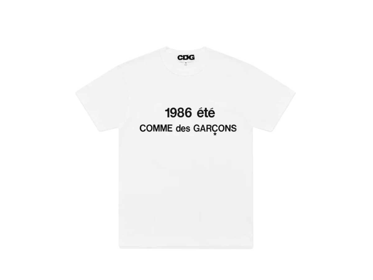 Buy CDG 1986 Comme des Garcons T-Shirt White | SASOM