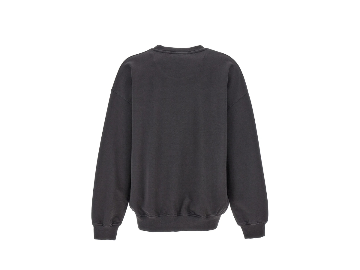 Buy Ganni Logo Printed Crewneck Sweatshirt Grey | SASOM