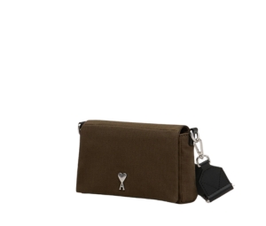 ☆関税込☆アミ★AMI★de Coeur Velcro Wallet in Nylon Black★ Ami Paris Ami de Cœur wallet AMI