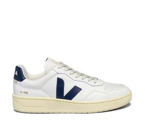 Buy Veja V-90 O.T. Leather Extra White Nautico at Sasom – Authentic and Ready to Ship