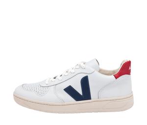 Buy VEJA V 10 Leather White Nautico Pekin at Sasom – Authentic and Ready to Ship