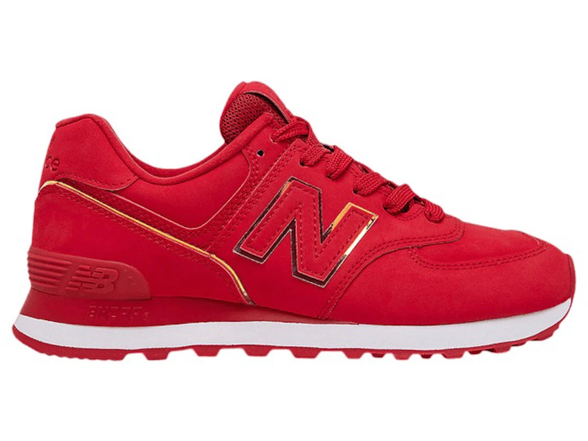 New Balance 574 Red Iridescent (Women's)