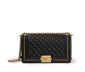 Buy Chanel LEBOY Grain Embossed Litchi Cow Leather Small Square Bag Shoulder Bag, Crossbody Bag Medium Size Women's Black at Sasom – Authentic and Ready to Ship