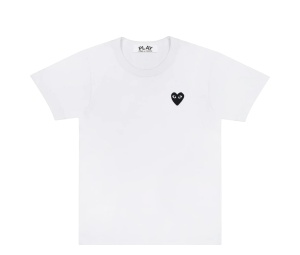Buy Comme des Garcons Black Emblem Tee White at Sasom – Authentic and Ready to Ship