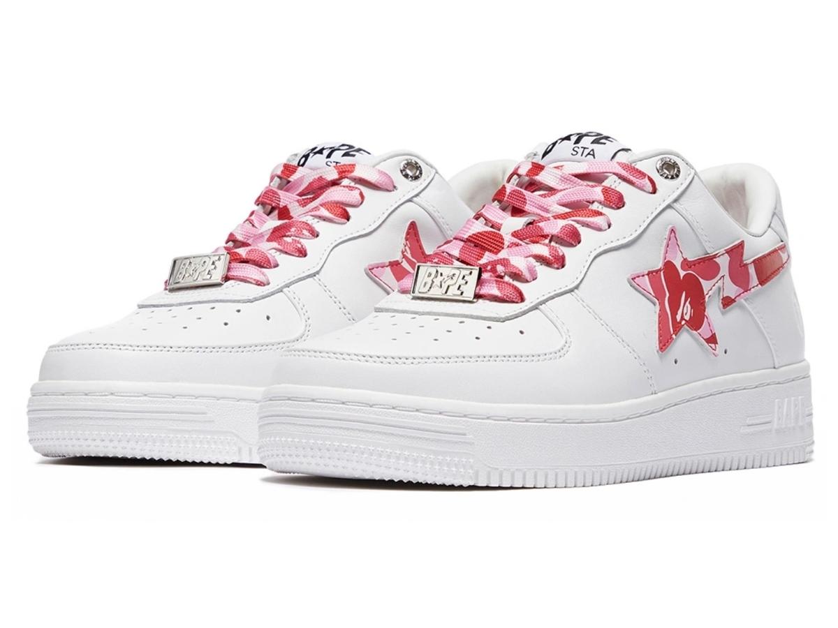 a bathing ape bape sta low white abc camo blue