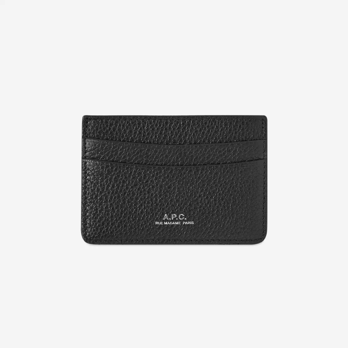 A.P.C. Andre Grain Card Holder Black Shop Authentic at SASOM
