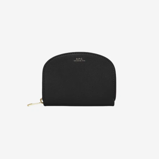 Buy A.P.C. Demi-Lune Compact Wallet Black at Sasom – Authentic and Ready to Ship
