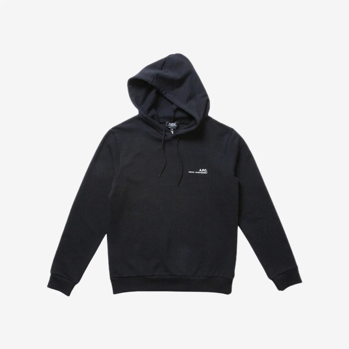 A.P.C. Item Hoodie Black Shop Authentic at SASOM