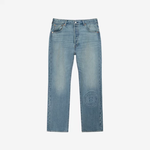 Buy Stussy x Levi's Embossed 501 Jean Indigo at Sasom – Authentic and Ready to Ship