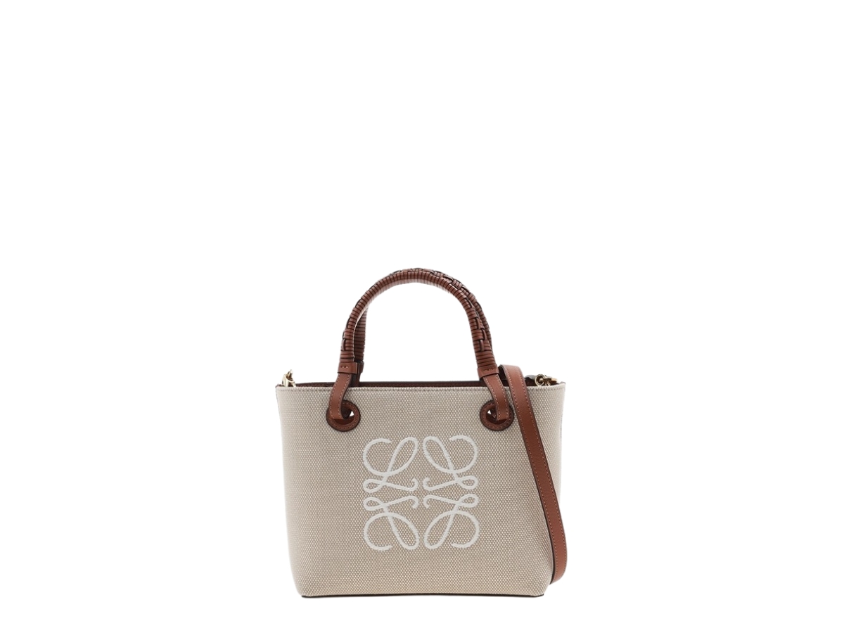 【LOEWE】ANAGRAM SMALL TOTE BAG Loewe Anagram Tote Mini Bag In Jacquard/calf | David Jones