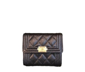Buy Chanel Boy Small Flap Wallet Black at Sasom – Authentic and Ready to Ship