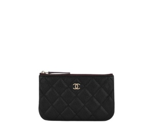 Buy Chanel Classic Mini Pouch Gold Black at Sasom – Authentic and Ready to Ship