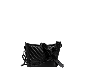 Buy Chanel Small Gabrielle Hobo Bag Chevron Aged Calfskin So Black at Sasom – Authentic and Ready to Ship